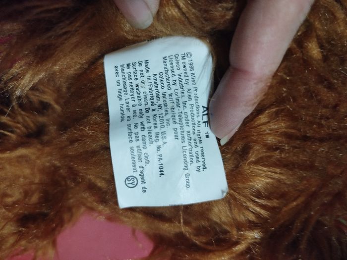 Peluche Alf Vintage - 1986 (rare) - photo numéro 7