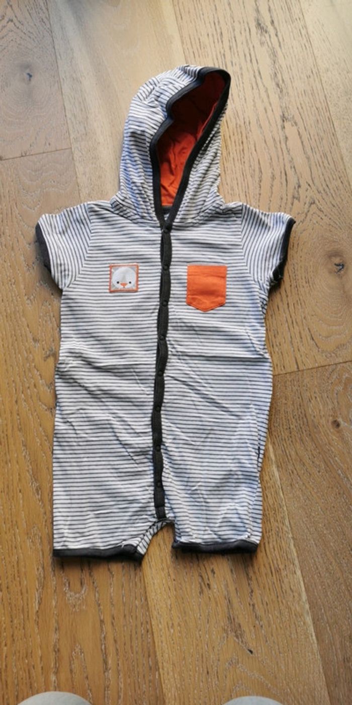 Combishort avec capuche