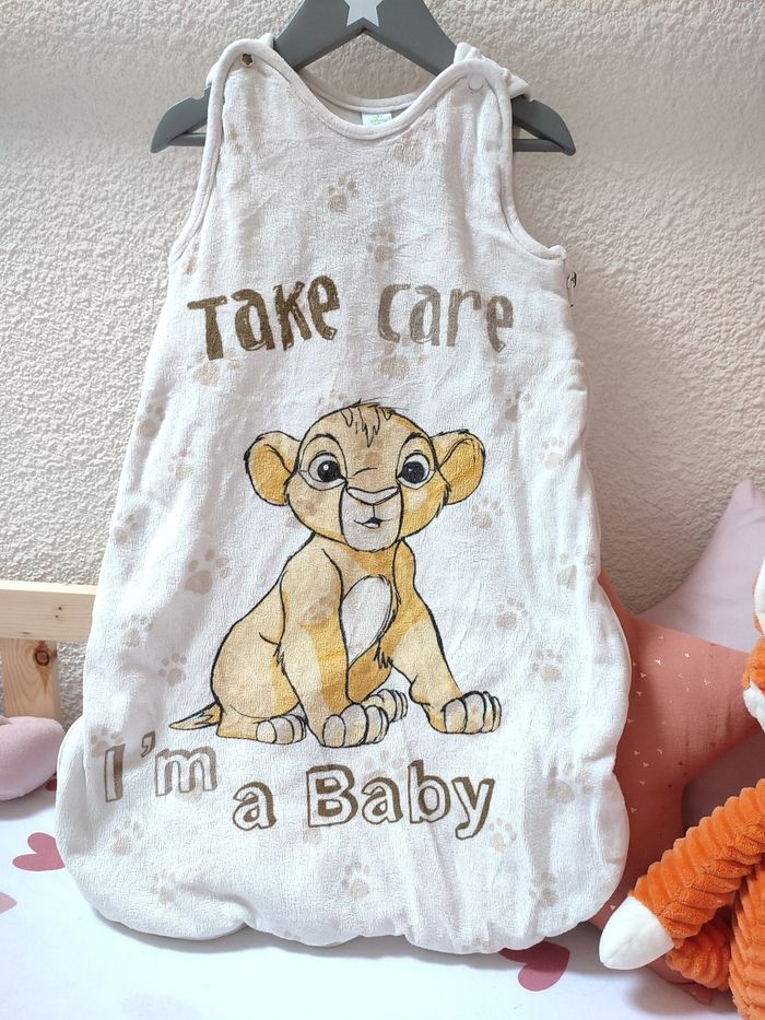 Gigoteuse bébé Simba le roi lion- 0/6 mois - Mixte - Bon état - Disney - photo numéro 2