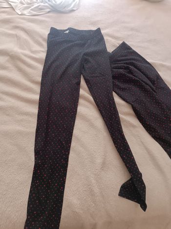 Lot deux legging fille 10/12 ans