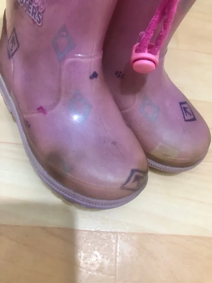 Lot de sandales et bottes de pluie fille 24-25 - photo numéro 5
