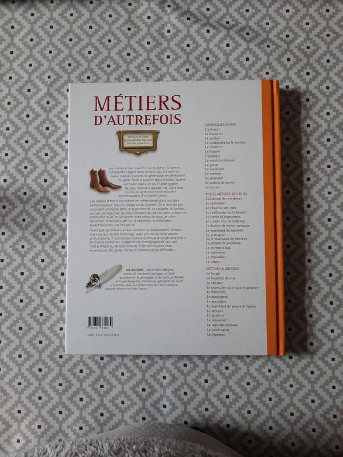Livre Métiers d'autrefois - photo numéro 2