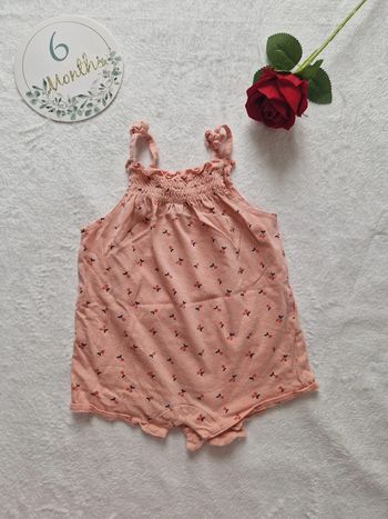 Barboteuse cerises rose