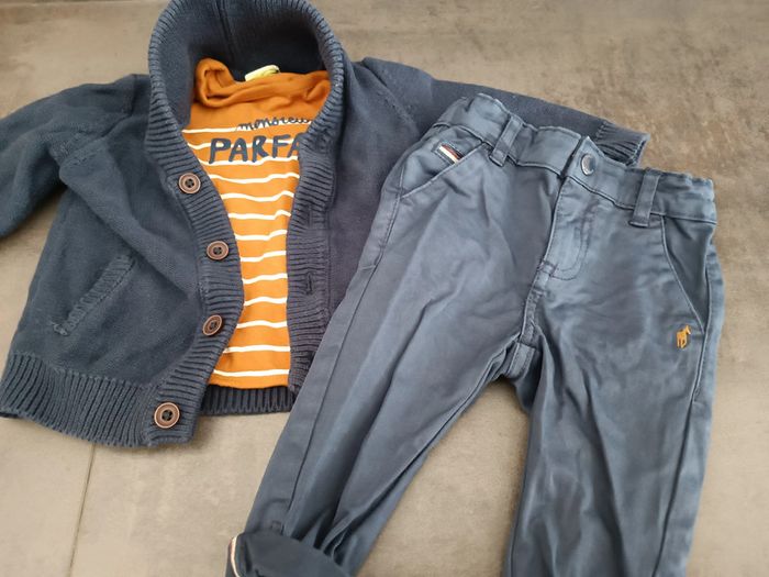 Ensemble gilet/t-shirt/pantalon gf - photo numéro 2