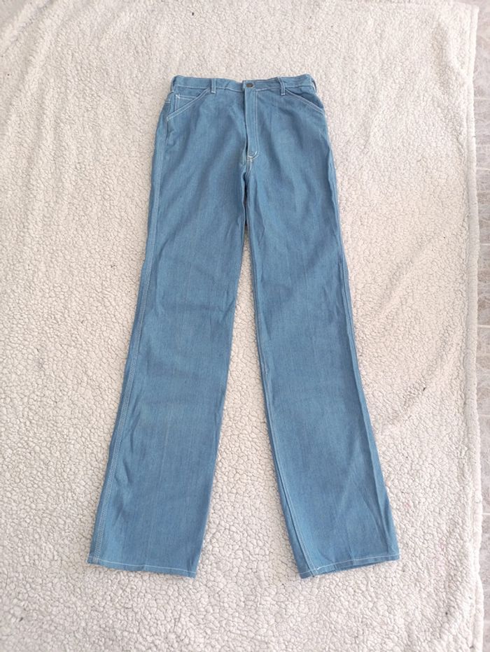Jean droit vintage clair "N'est-ce pas ?" taille 38/40 - coupe droite Y2K rétro