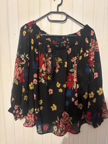 Blouse manche 3/4 fleurir
