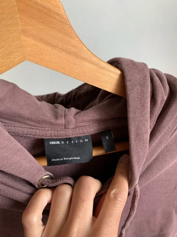 Sweat à capuche bordeaux ? M - photo numéro 4