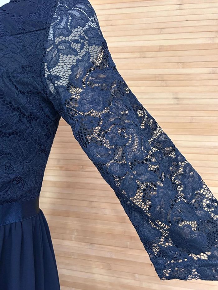 Robe de soiree pour femme manches 3/4 taille - photo numéro 5