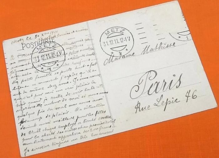 Carte postale ancienne  Metz (Moselle) Société des Jeunes-Ouvriers  Section des Gymnastes - photo numéro 3