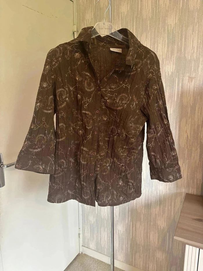 Chemise taille 46 marque canda • - photo numéro 2