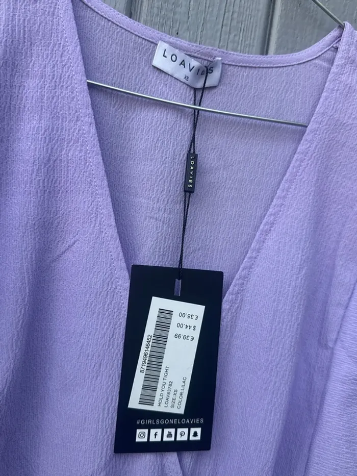 Robe d’été manches courtes à volants Lila décolleté doublée 34/XS - photo numéro 3