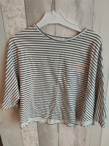 T-shirt fille manche schauve souris