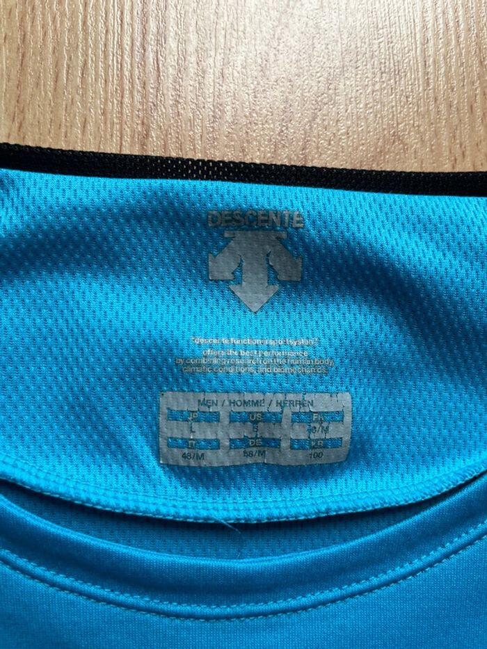 T-shirt technique Focus AG2R la mondiale/M/bleu turquoise/bon état - photo numéro 5