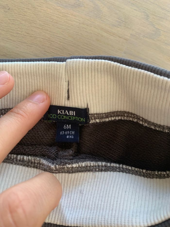 Jogging gris taupe 6 mois