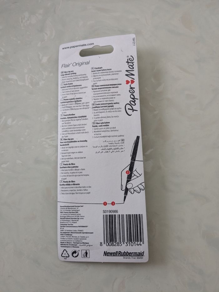 Stylo feutre Paper Mate Flair Original noir - photo numéro 5