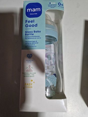 Biberons Mam en verre 260ml AU CHOIX
