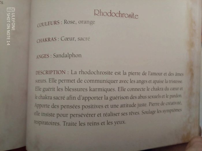 Collier rhodochrosite pierre naturelle - photo numéro 2