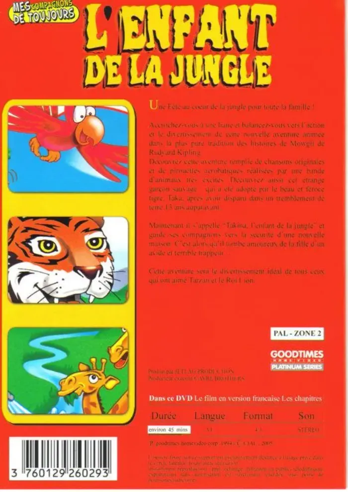 dvd L'Enfant de la jungle - photo numéro 2