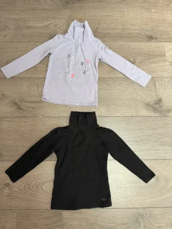 2 t shirt col roulé 2 ans