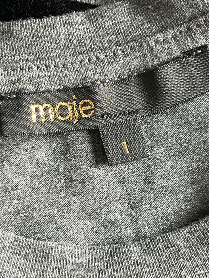 Blouse grise étoiles noires Maje S - photo numéro 6