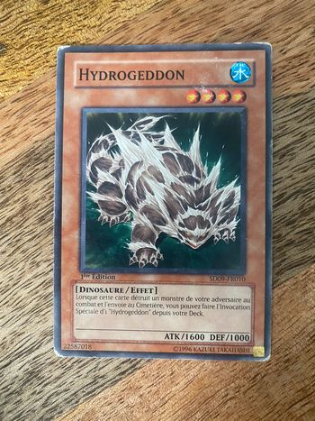 Carte Yu-Gi-Oh! Hydrogeddon SD09-FR010 1ère édition 1996