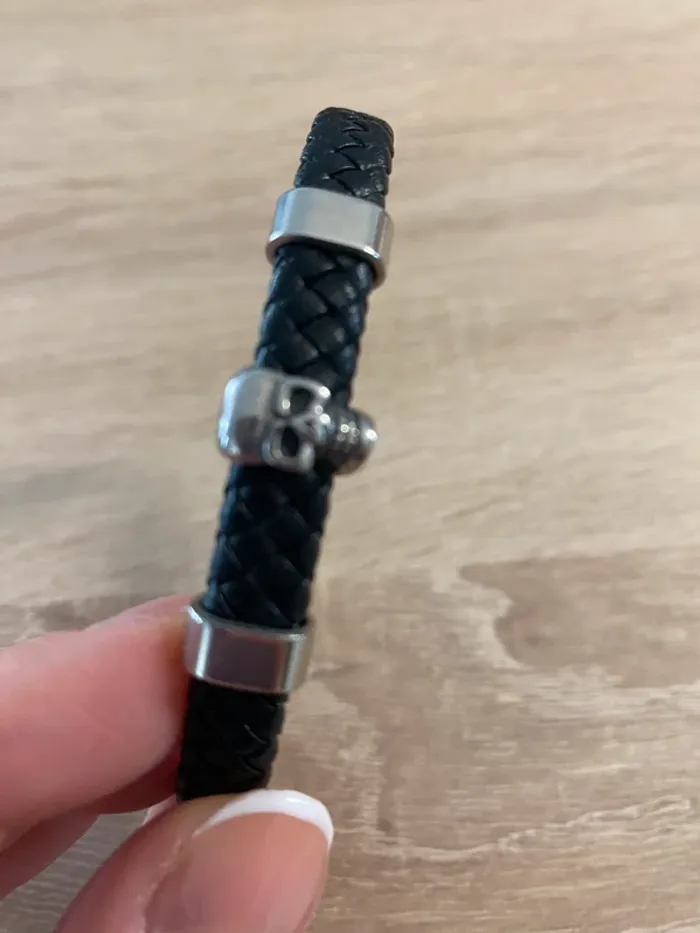 Bracelet homme tête de mort - photo numéro 5