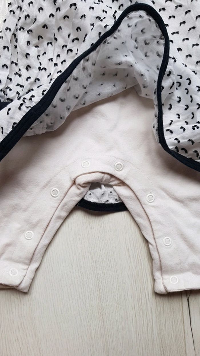 Ensemble combinaison fille 1mois jean Bourget - photo numéro 6