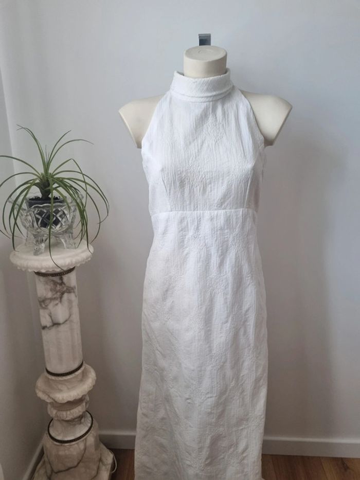 Robe longue blanche vintage - photo numéro 2