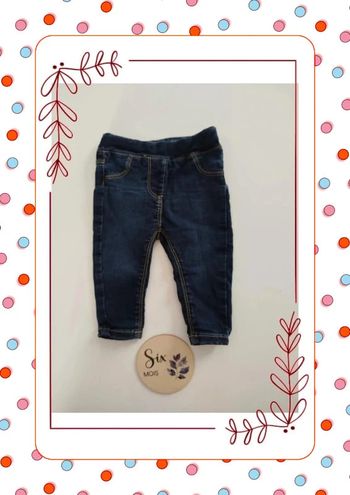 Jegging bleu foncé 6 mois