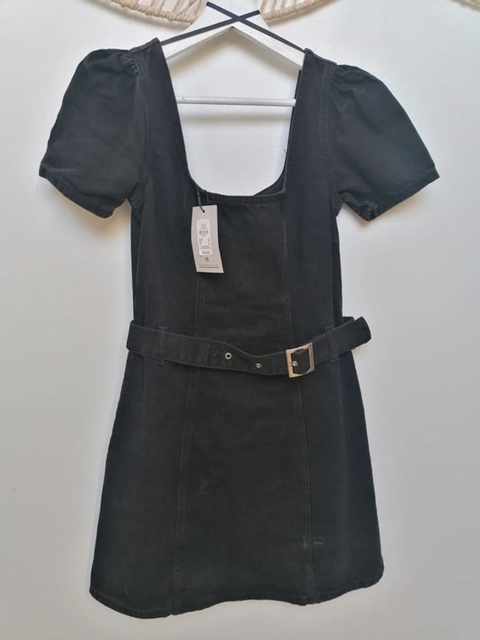 Robe en jean noir