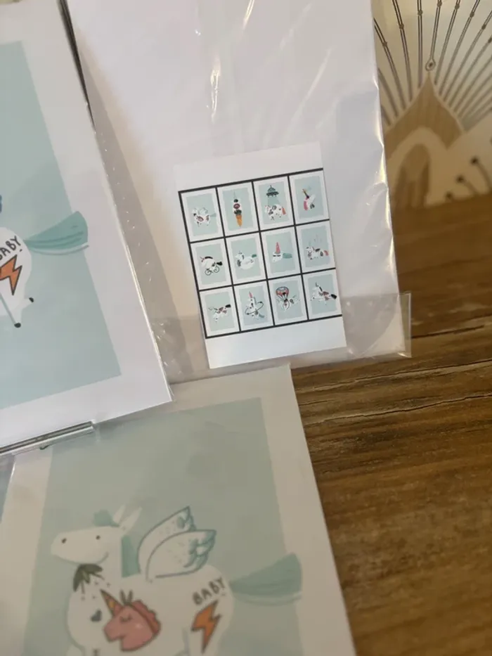 Affiches “Licornes Farfelues” pour chambre enfant - photo numéro 2