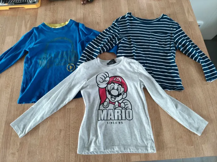 Lot 3 tee shirt manches longues garçon - photo numéro 2