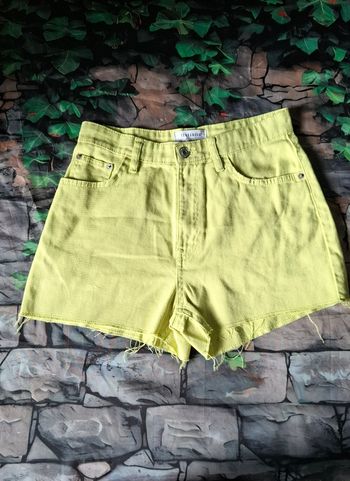Short jean vert jaune citron Terranova