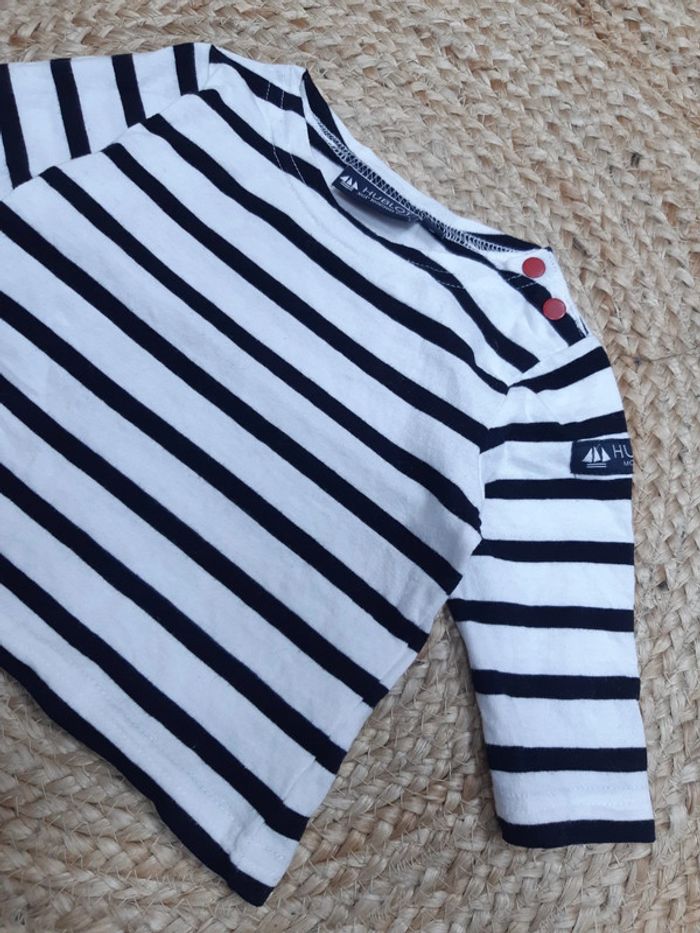 Tee shirt manches longues rayé Hublot 6 mois - photo numéro 2