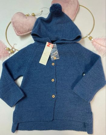 Gilet long en maille bébé fille - neuf - Zippy - Taille 18 mois