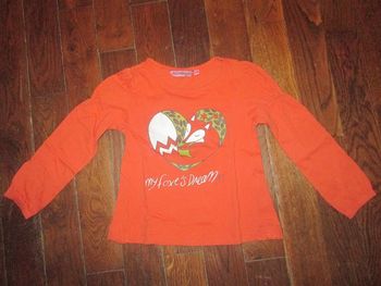 T-shirt fille 4 ans kiss melody