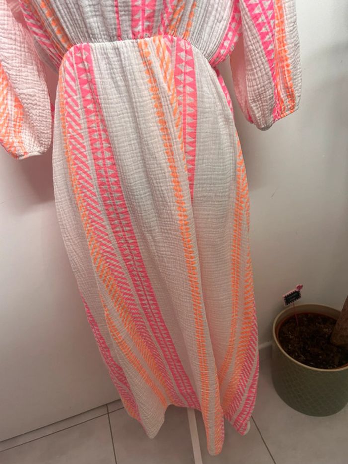 Robe longue en gaze de coton neuve - photo numéro 3