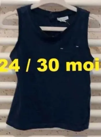 Débardeur  bleu marine Fagottino Taille  24 /  30  mois