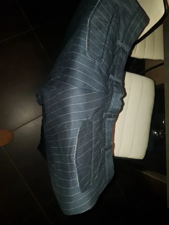 Pantalon femme  marine rayé - photo numéro 8