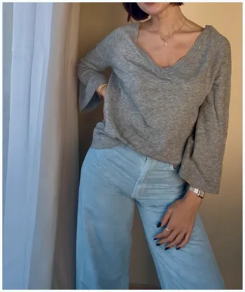 Pull cop copine gris taille M neuf avec étiquette