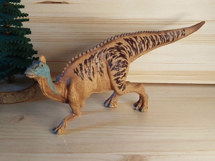 Schleich Edmontosaure Figurine dinosaure beige et bleu - photo numéro 4