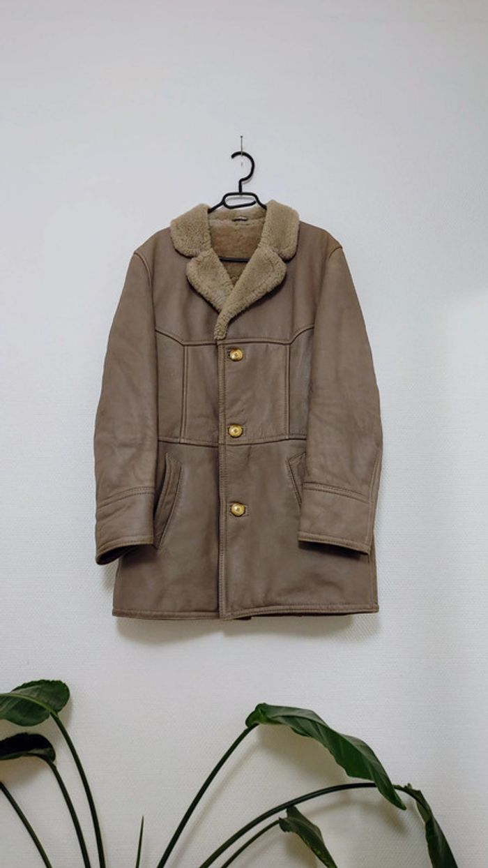 Manteau pour homme mouton retourné sheepskin Shearling - photo numéro 2