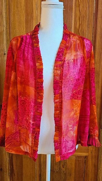 Top fluide vintage volanté transparent