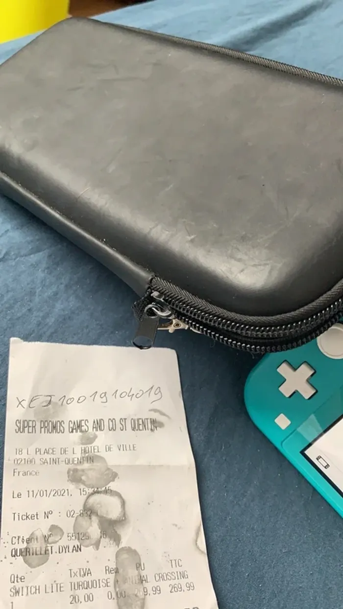 Nintendo switch lite bleu turquoise officielle avec boite - photo numéro 3