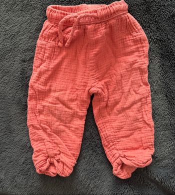 Pantalon gaz de coton corail 12 mois tape à l’œil
