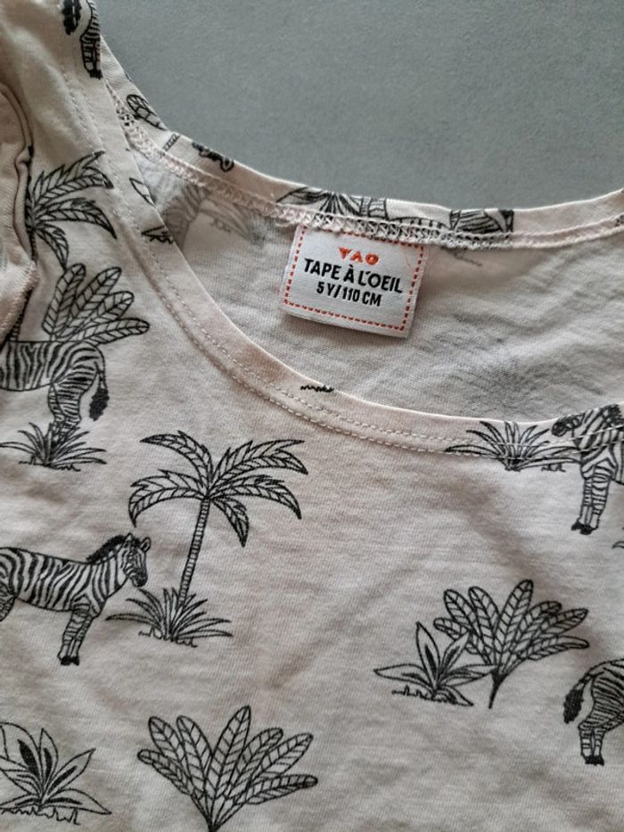 Chemise de nuit été zèbre 5 ans - photo numéro 3