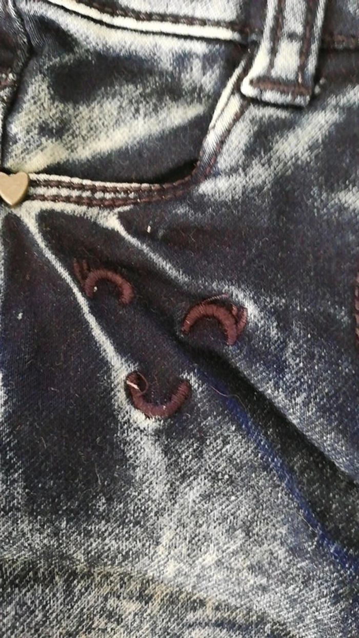 Pantalon aspect jean 6 mois neuf - photo numéro 3