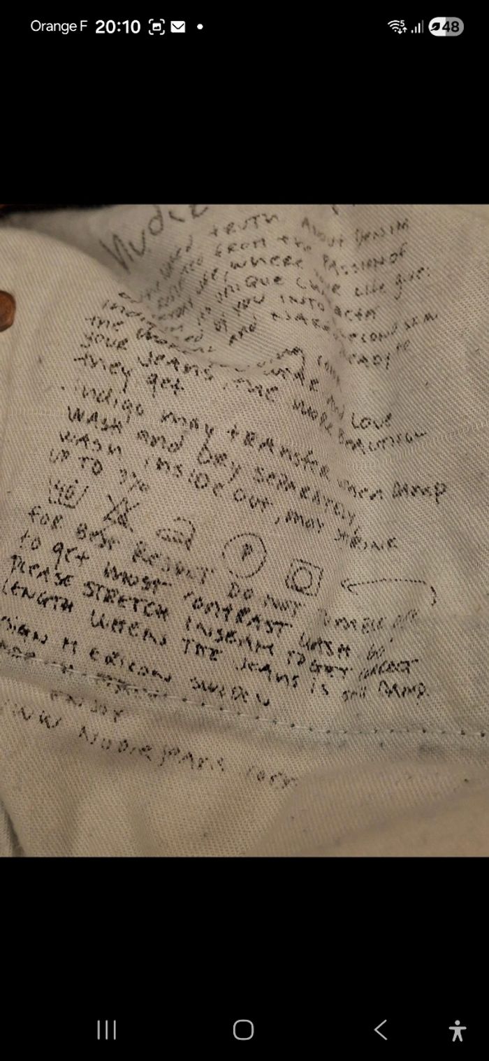 Jeans 36/38FR w29L32bleu jeans foncé - photo numéro 5