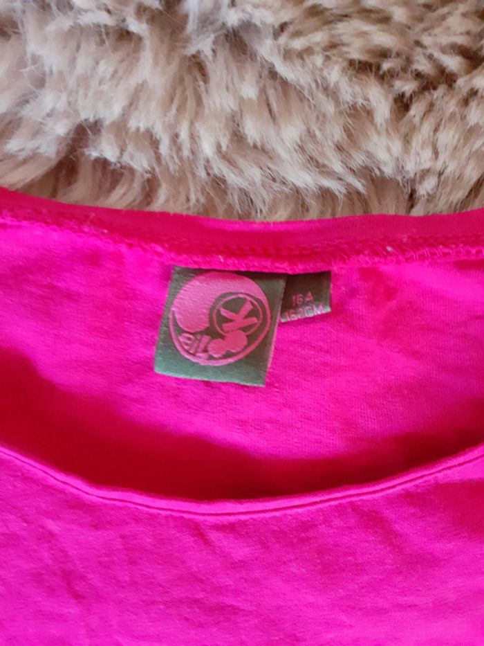 Pull rose tête de mort taille 16 ans - photo numéro 3