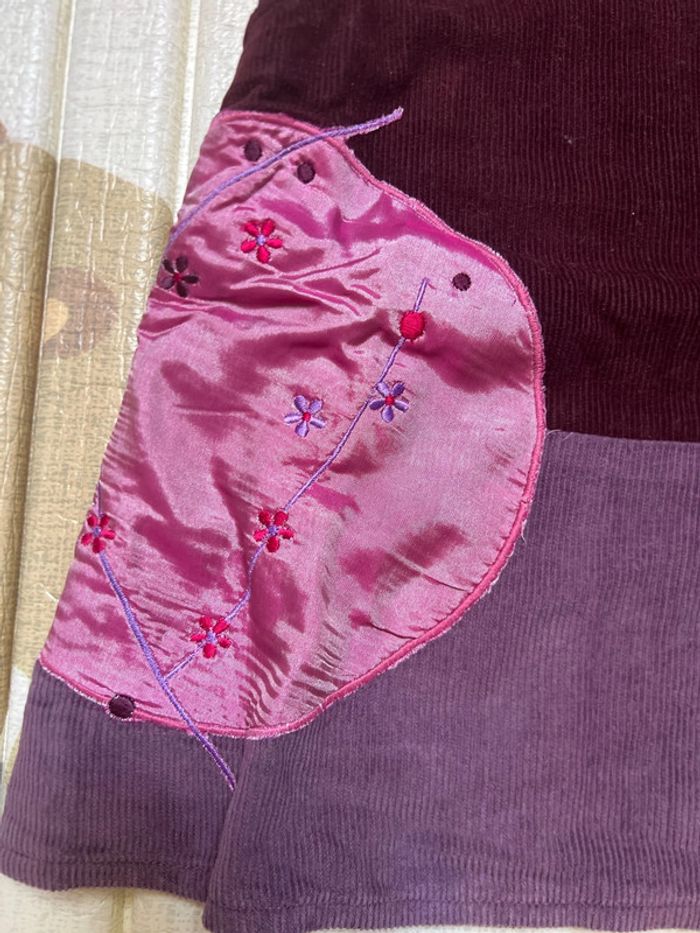 Robe portefeuille velours - photo numéro 2